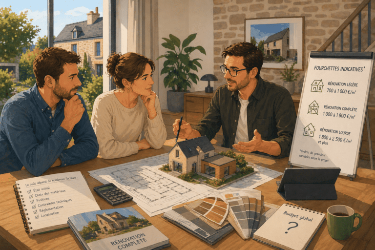 Coût d'une rénovation complète de maison de 100m2